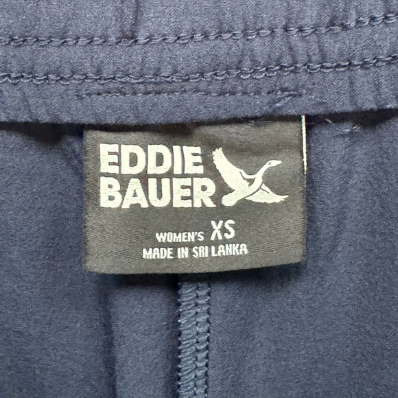 Eddie Bauer Departure High‑Rise Wide Leg Travel Pants NWT Women’s Navy XS - Picture 8 of 11